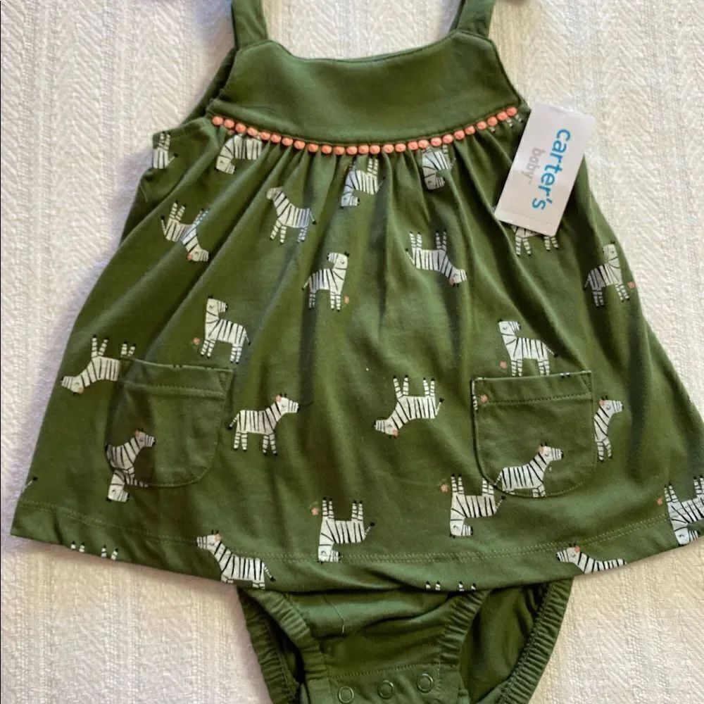 Carter’s Baby Zebra Printed Sunsuit